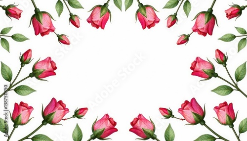 Wallpaper Mural Delicate watercolor rosebuds arranged in a repeating pattern , background, soft Torontodigital.ca