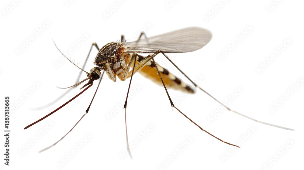 a mosquito. isolated on transparent background a mosquito. isolated on transparent background