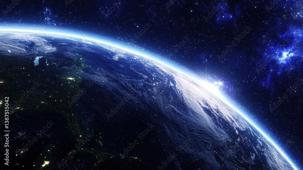 Fototapeta premium Earthrise: A Stunning View of Our Planet from Space