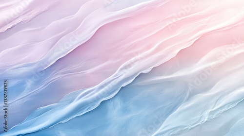 Soft Pastel Waves of Light and Color Flowing Smoothly Across a Gentle Background for Creative Designs and Abstract Art