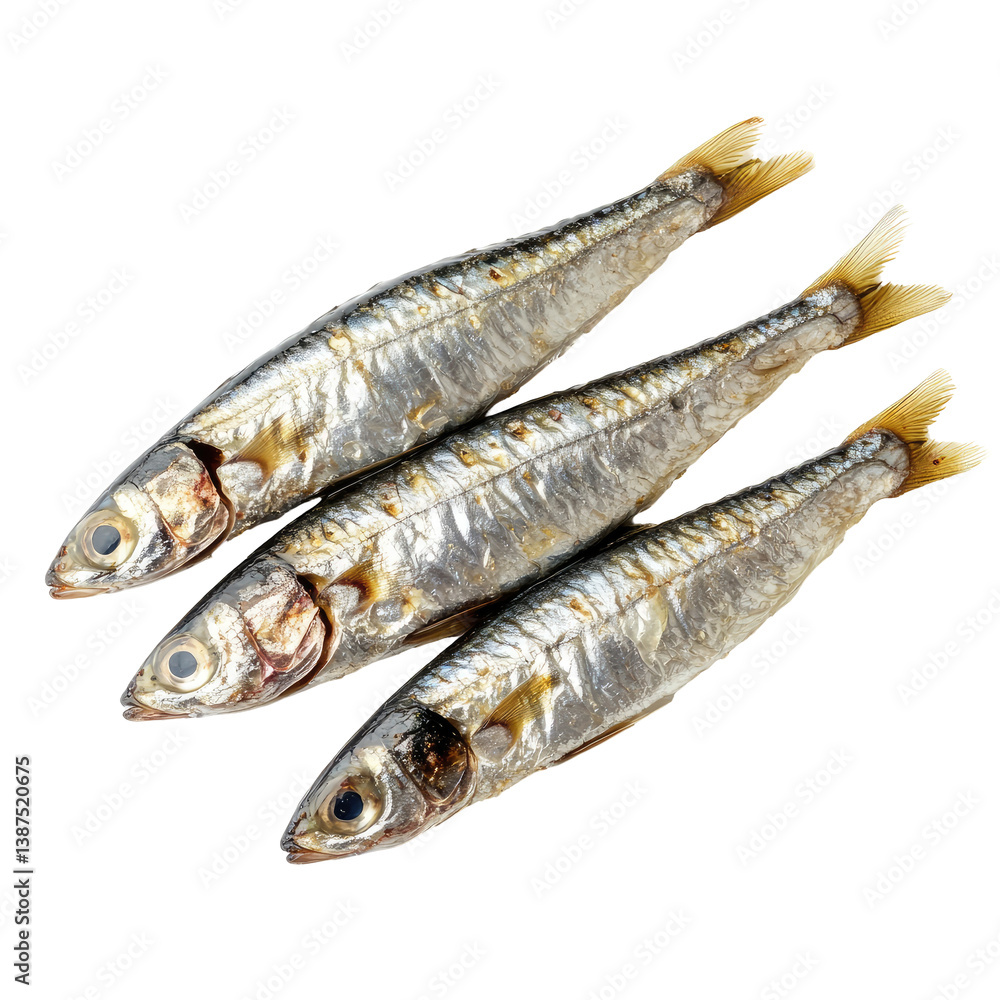 Visible Texture Sardines on transparent background Visible Texture Sardines on transparent background