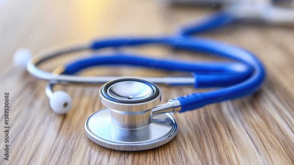 Medical stethoscope on a wooden surface (1) Medical stethoscope on a wooden surface (1)