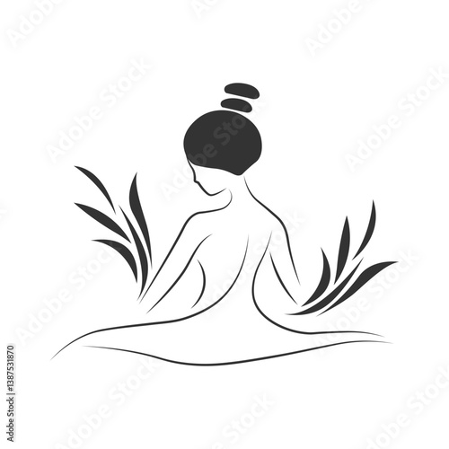 vector yoga logo