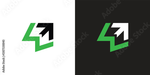 letter w arrow logo icon  vector design template  concept
