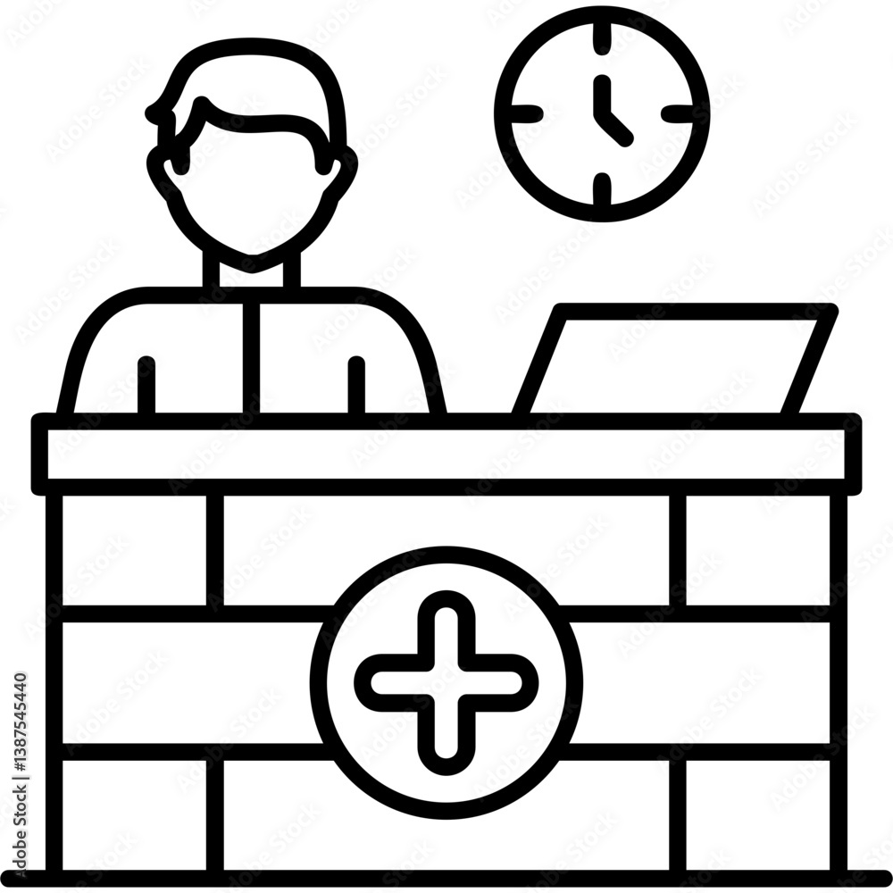Receptionist Icon Receptionist Icon