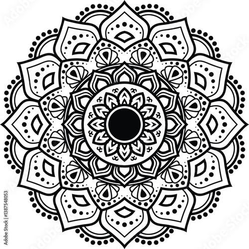 Ornamental luxury mandala pattern 
