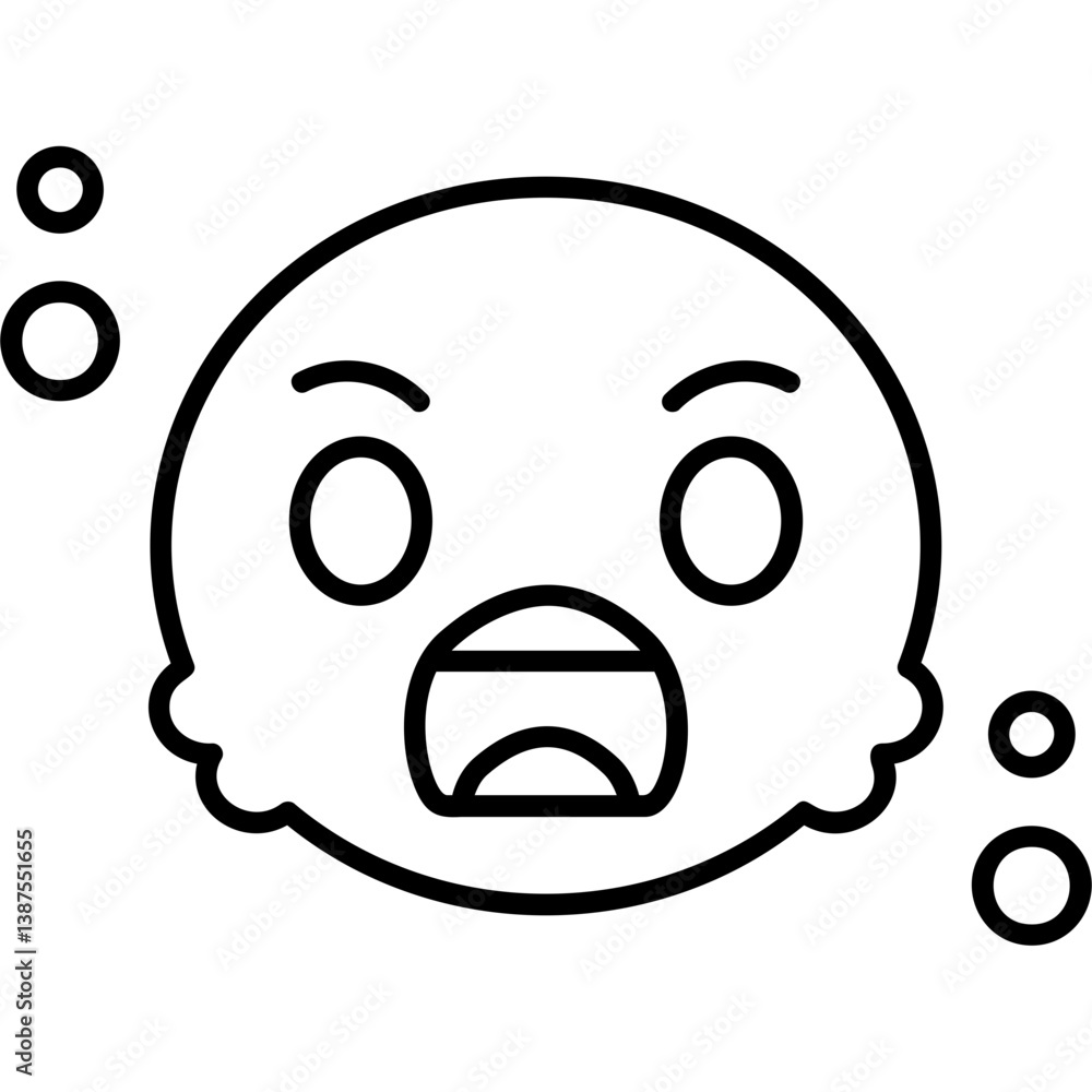 Obraz premium Screaming Icon