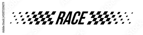 Racing flag background. Diagonal checkered flag pattern in black and white with a fading effect. Classic racing theme for motorsport textiles, banners, graphic, designs. Abstract vector illustration.