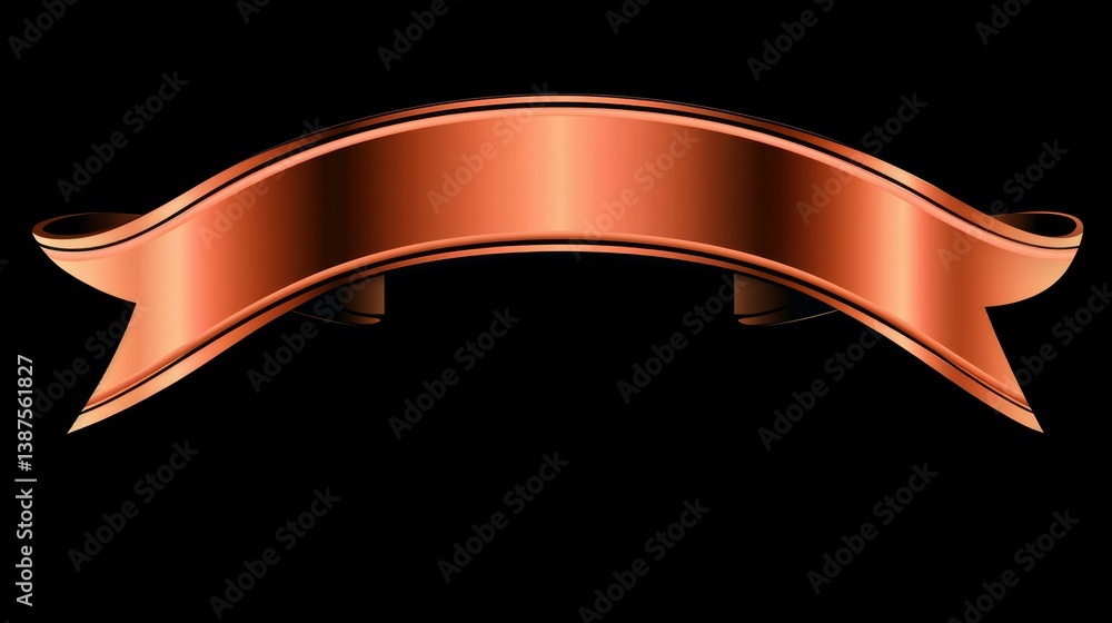 Fototapeta premium simple ribbon banner, vector illustration