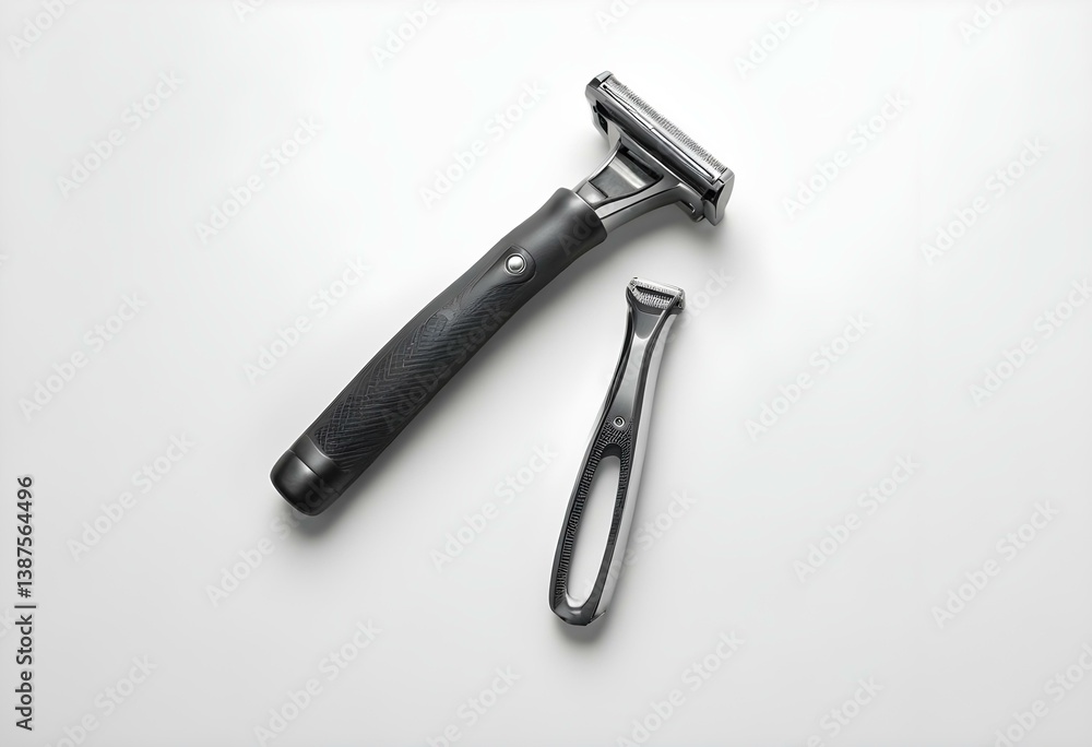 Shaving razor instrument isolated on a white background. Shaving razor instrument isolated on a white background.