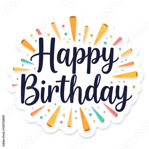 happy birthday sticker