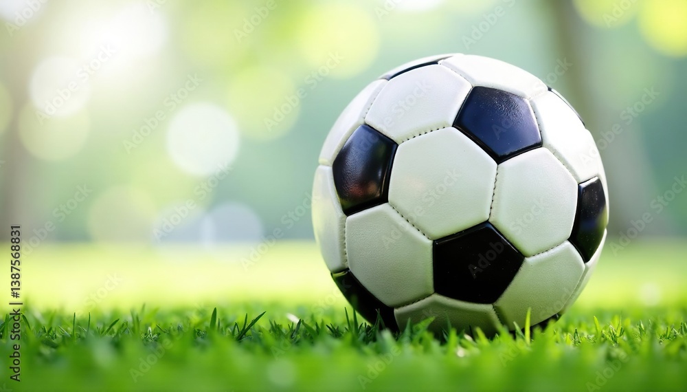 Fototapeta premium Brand new football, pristine condition, against white, isolated, pigskin