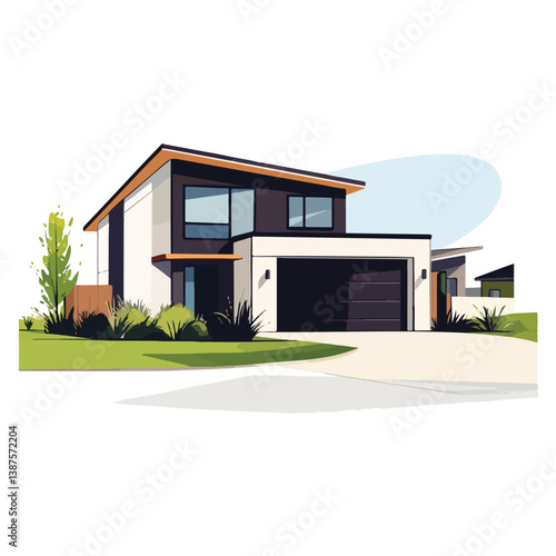 Suburban Neighborhood Street View