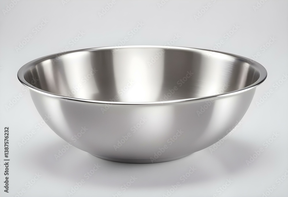 Stainless steel bowl. Isolated on white background Stainless steel bowl. Isolated on white background