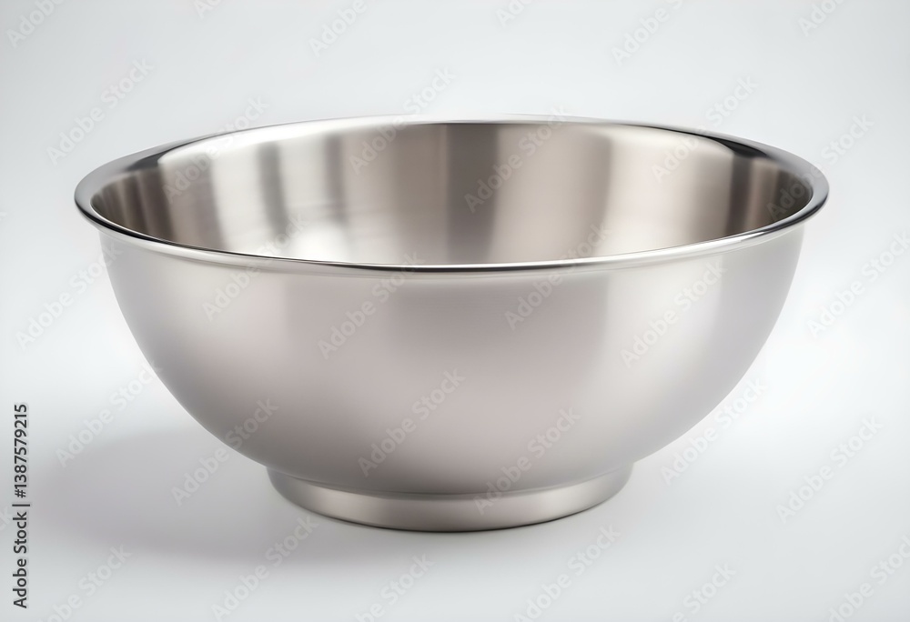 Stainless steel bowl. Isolated on white background Stainless steel bowl. Isolated on white background
