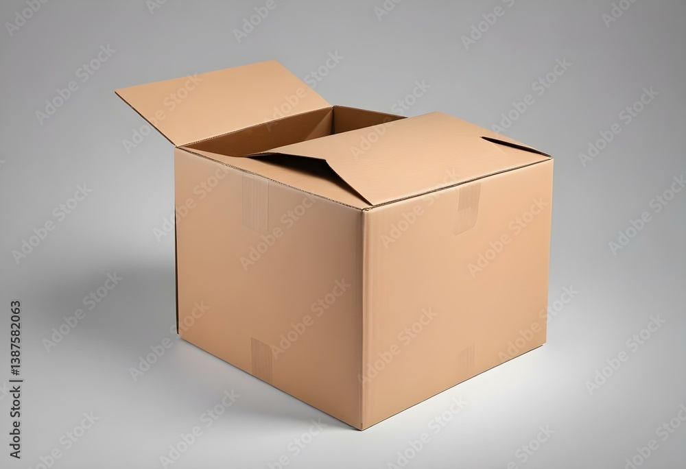 cardboard box isolated on a white background cardboard box isolated on a white background