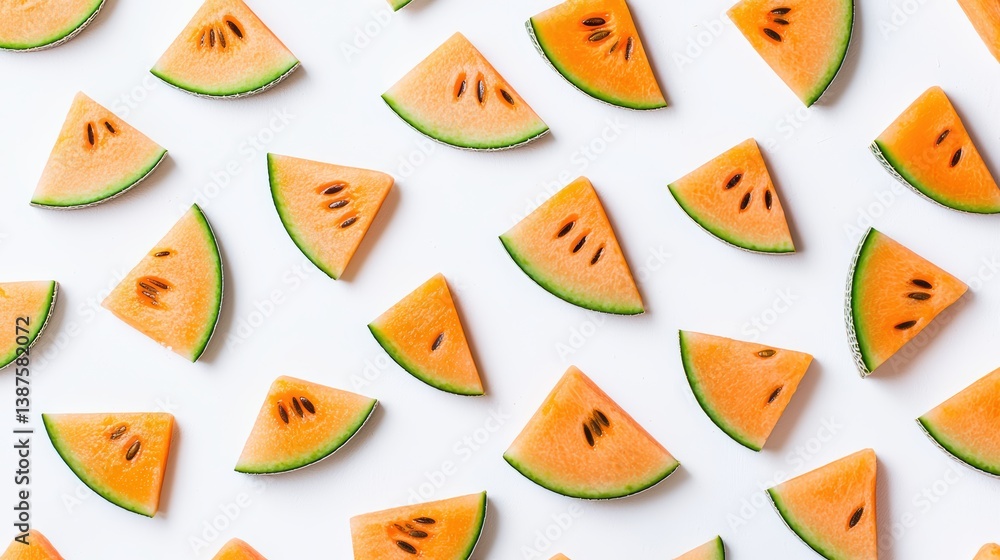 Slicing fresh cantaloupe fruit kitchen food photography bright atmosphere top-down view healthy eating concept Slicing fresh cantaloupe fruit kitchen food photography bright atmosphere top-down view healthy eating concept