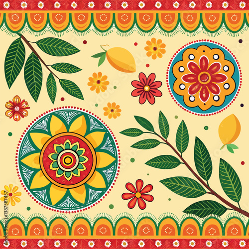 pahela boishakh with beautiful background