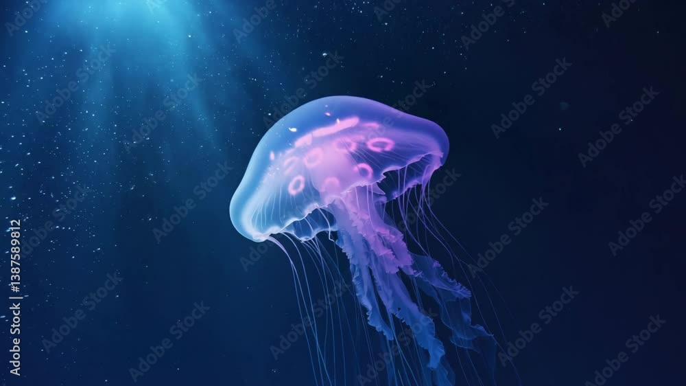 jelly fish in the sea 4K