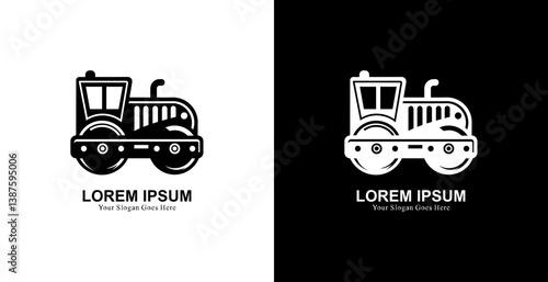 Steamroller logo design with modern style