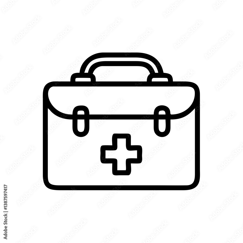 Icon of a doctorchest / first aid kit Icon of a doctorchest / first aid kit