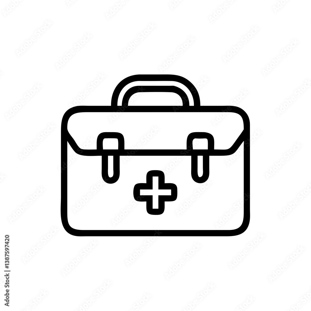 Icon of a doctorchest / first aid kit Icon of a doctorchest / first aid kit