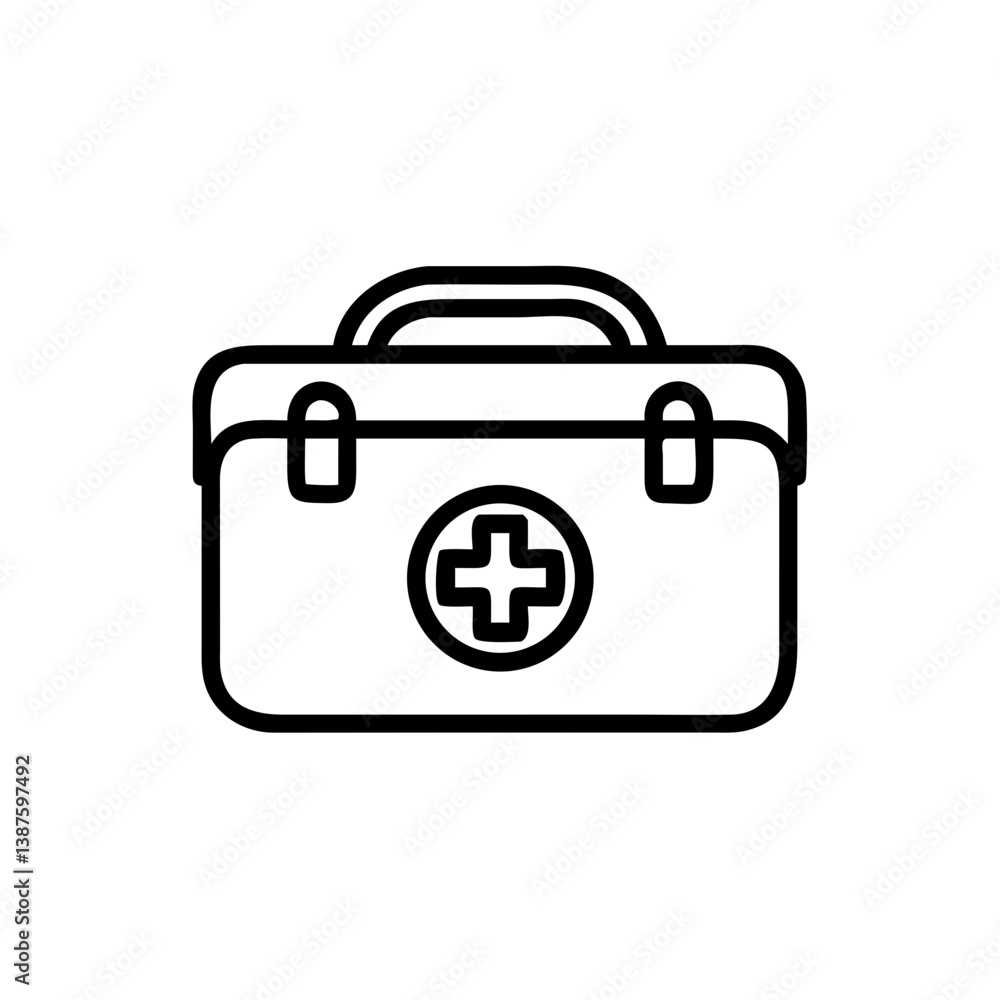 Icon of a doctorchest / first aid kit Icon of a doctorchest / first aid kit