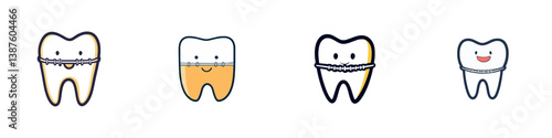 Tooth Braces Smiling Healthy Dental Care
