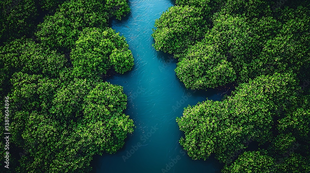 Aerial Embrace of Nature's Serenity: A captivating aerial perspective captures a serene river, winding its way through an emerald forest, showcasing the harmonious blend of nature's elements. Aerial Embrace of Nature's Serenity: A captivating aerial perspective captures a serene river, winding its way through an emerald forest, showcasing the harmonious blend of nature's elements.