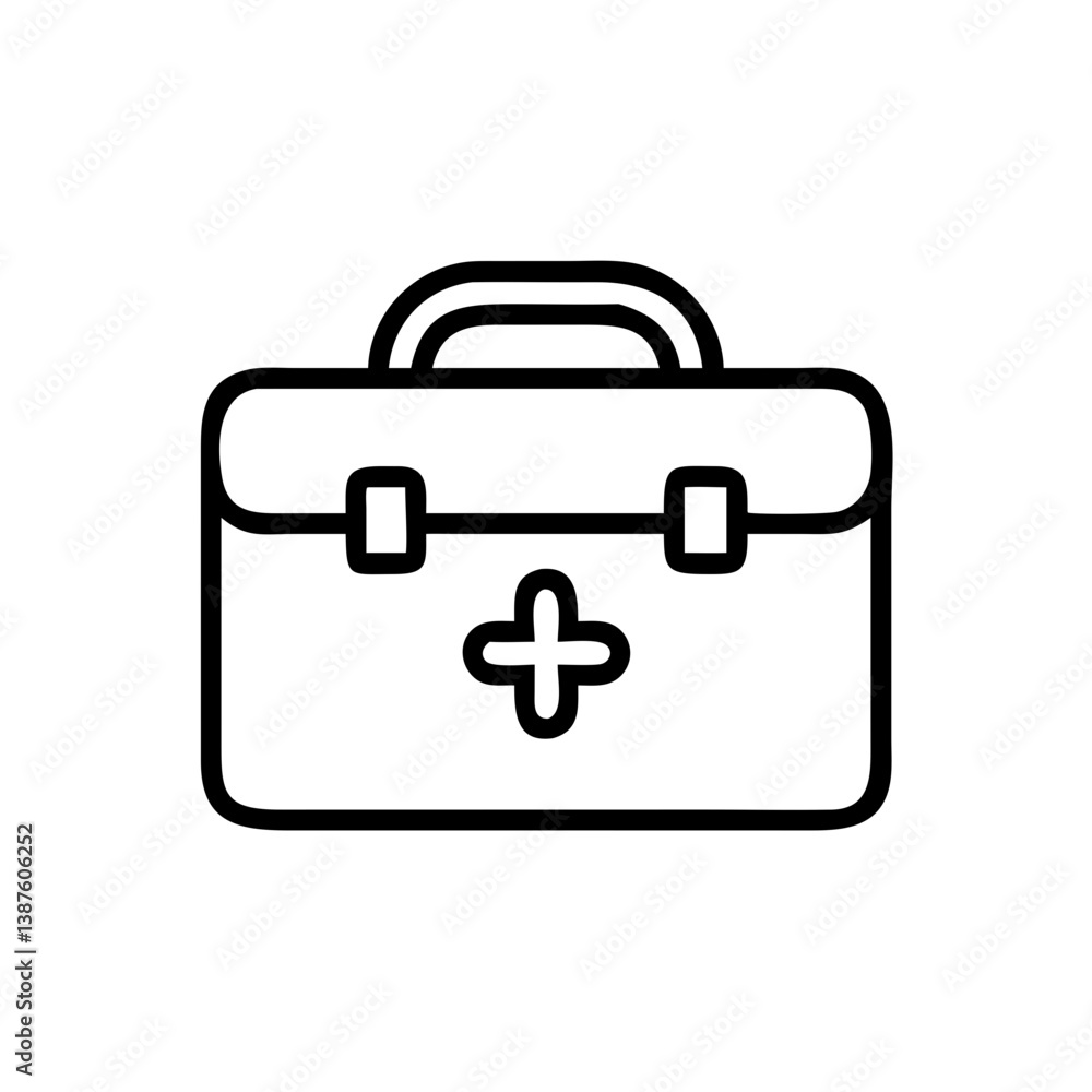 Icon of a doctorchest / first aid kit Icon of a doctorchest / first aid kit