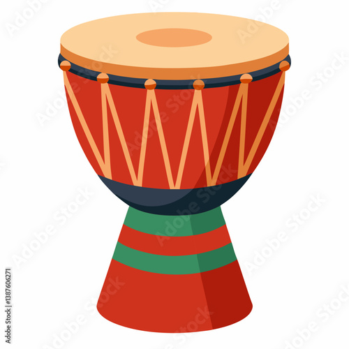 drum, music, djembe, percussion, instrument, bongo, isolated, musical, wood, traditional, sound, ethnic, drums, beat, culture, white, rhythm, leather, art, object, wooden, rope, tribal, folk, skin