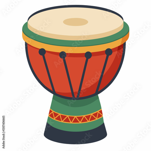 drum, music, djembe, percussion, instrument, bongo, isolated, musical, wood, traditional, drums, sound, culture, beat, ethnic, rhythm, leather, white, object, wooden, tribal, indigenous, rope, art, eq