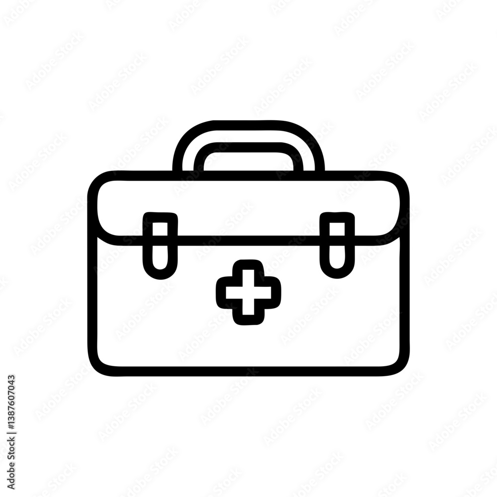 Icon of a doctorchest / first aid kit Icon of a doctorchest / first aid kit