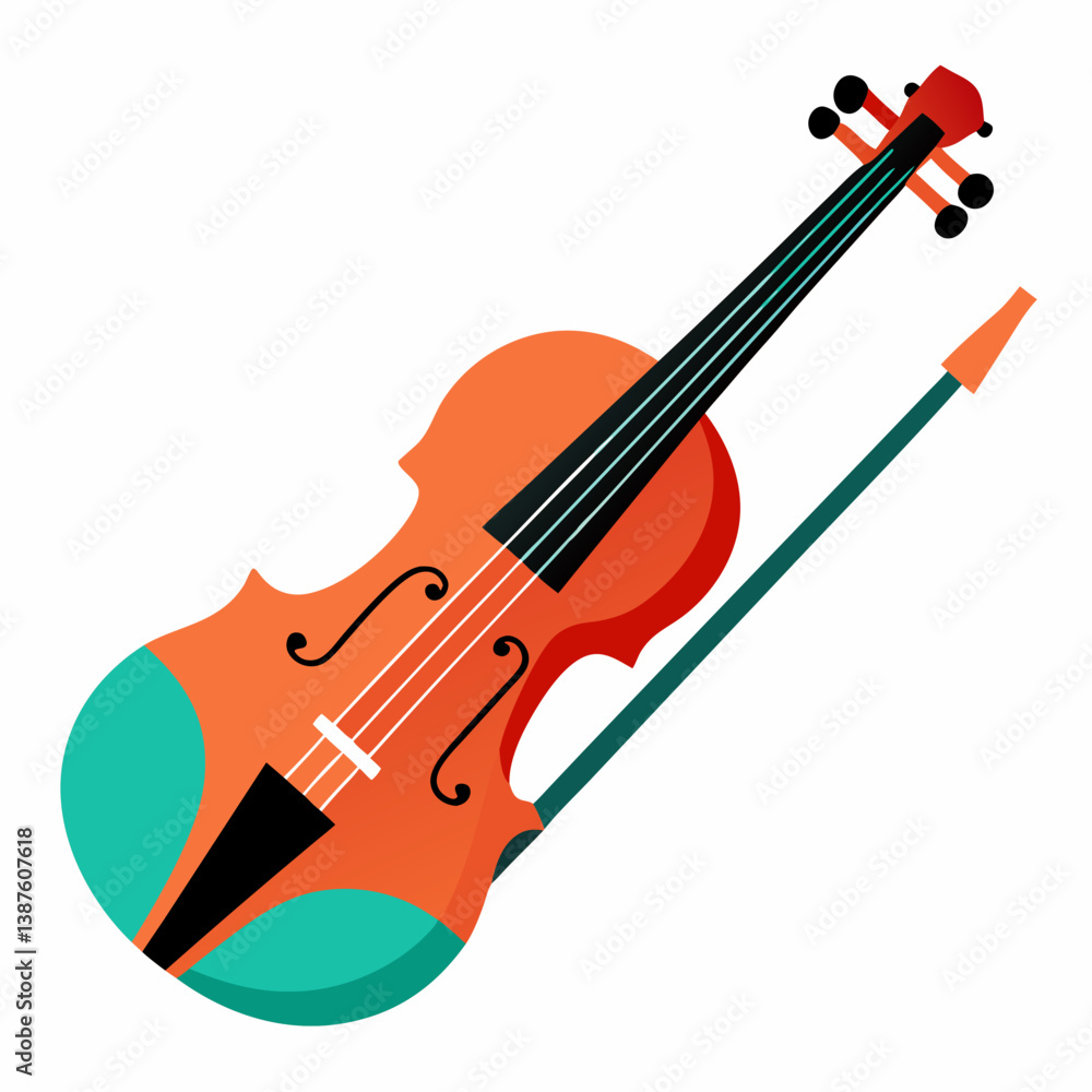 Fototapeta premium violin and bow
