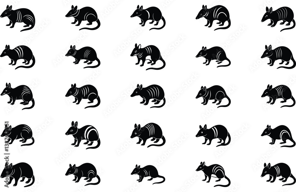 Obraz premium vector sihouette collection