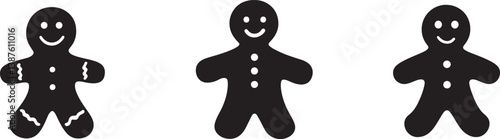 Gingerbread man silhouette