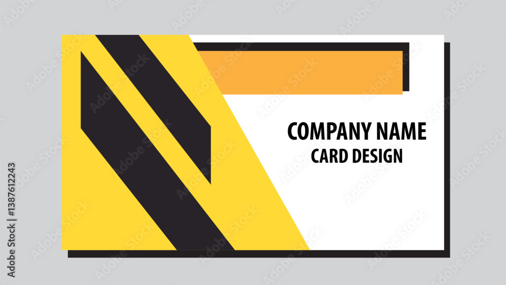 Naklejka premium Card design template vector art.