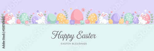 Easter poster, Easter banner, banner, Easter clipart, happy Easter, Easter 2025, 2025, Easter celebration, easter sublimation, easter card, easter, bunny, rabbit, egg, card, spring, cartoon, holiday, 