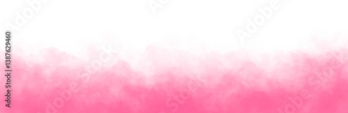 Realistic pink cloud or smoke. Fog or smoke on transparent background. PNG image