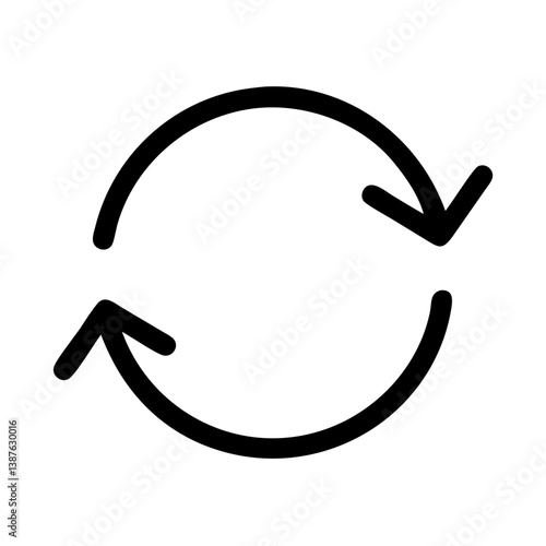 Recycle Arrow Icon. vector illustration of an arrow icon. Design element. Recycle, Reuse icon. Circular Arrow icon.