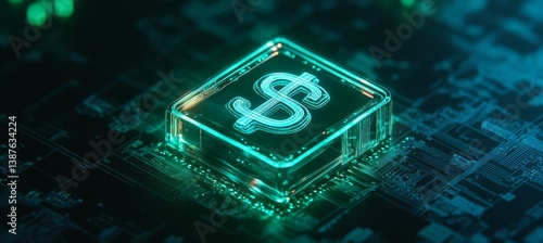 Obraz na płótnie Digital coin currency. Exchange payment transaction. Generative AI technology.
w salonie