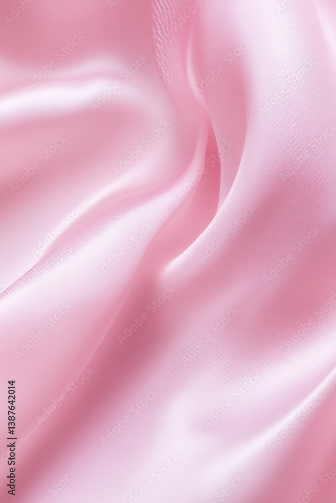 Soft pink silk fabric with smooth flowing texture Soft pink silk fabric with smooth flowing texture