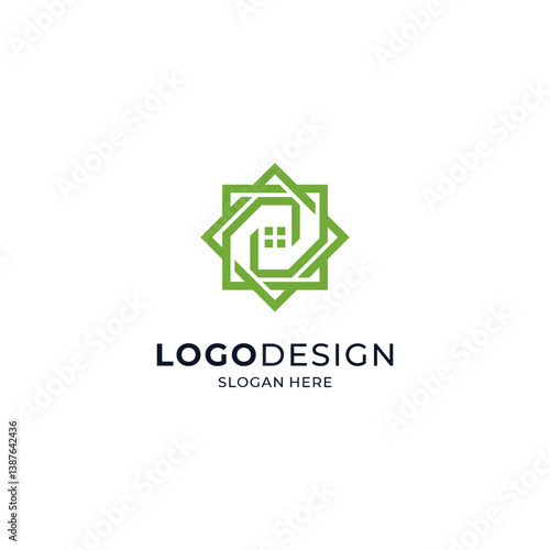 buildings and frames for Muslim places of worship and mosque logos