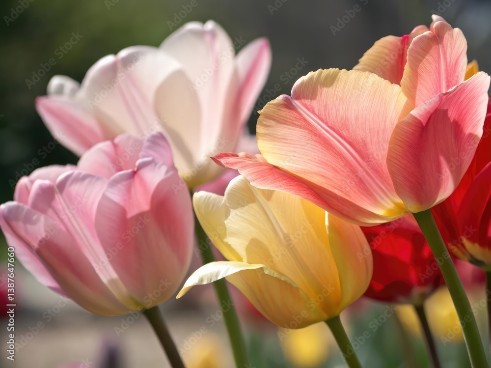 Fototapeta premium Colorful tulips