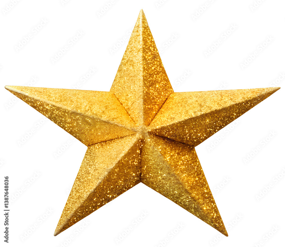 Golden Glitter Star generative ai Golden Glitter Star generative ai