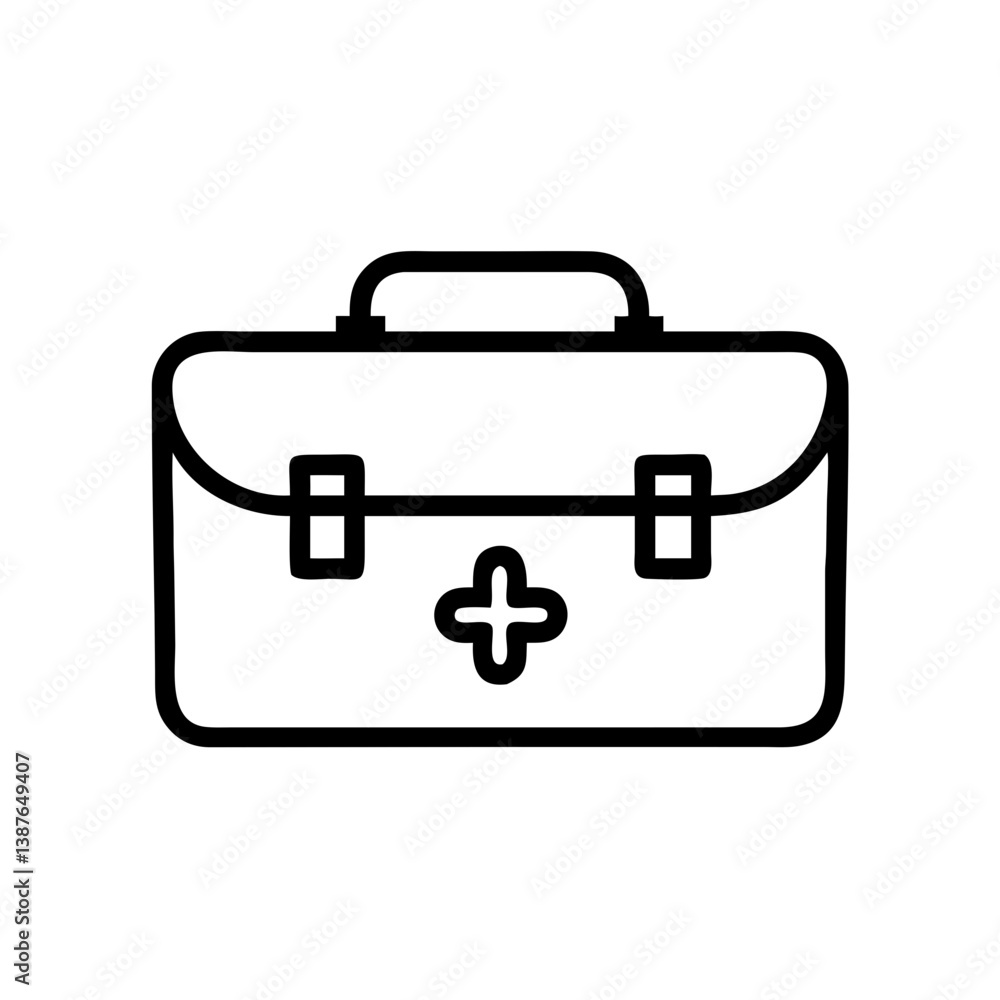 Icon of a doctorchest / first aid kit Icon of a doctorchest / first aid kit