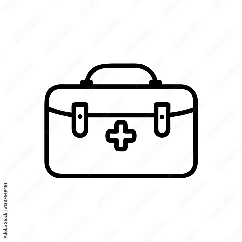 Icon of a doctorchest / first aid kit Icon of a doctorchest / first aid kit