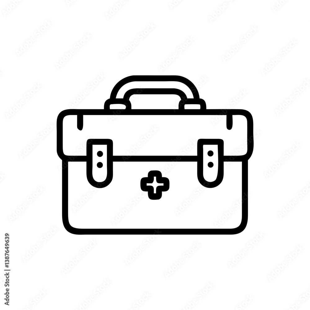 Icon of a doctorchest / first aid kit Icon of a doctorchest / first aid kit