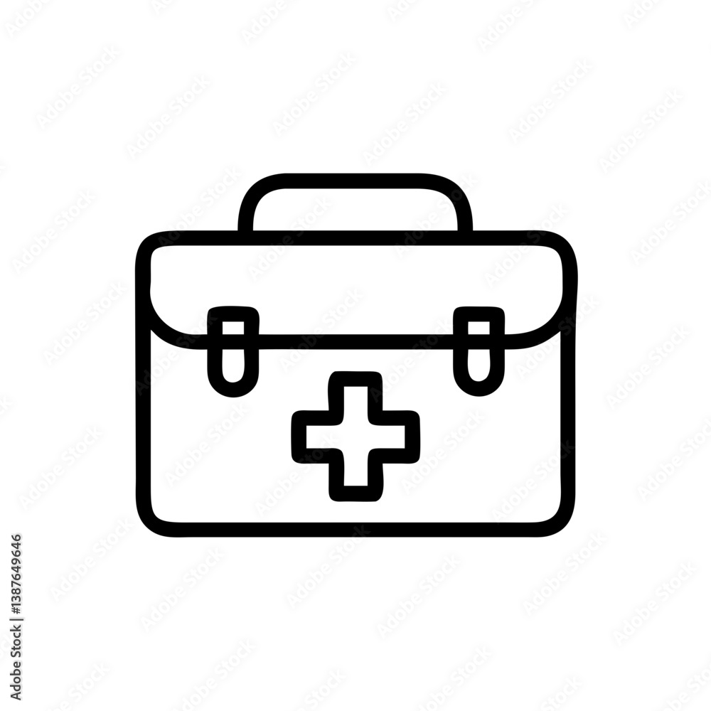 Icon of a doctorchest / first aid kit Icon of a doctorchest / first aid kit