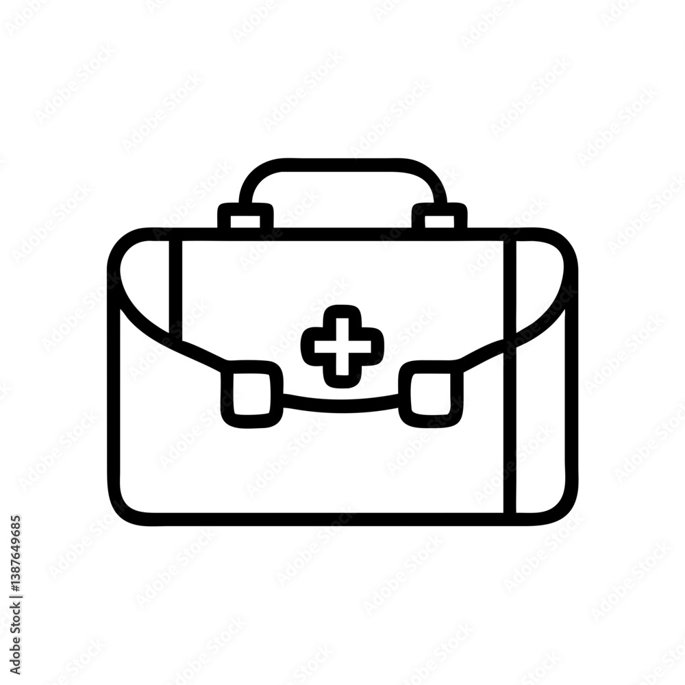 Icon of a doctorchest / first aid kit Icon of a doctorchest / first aid kit